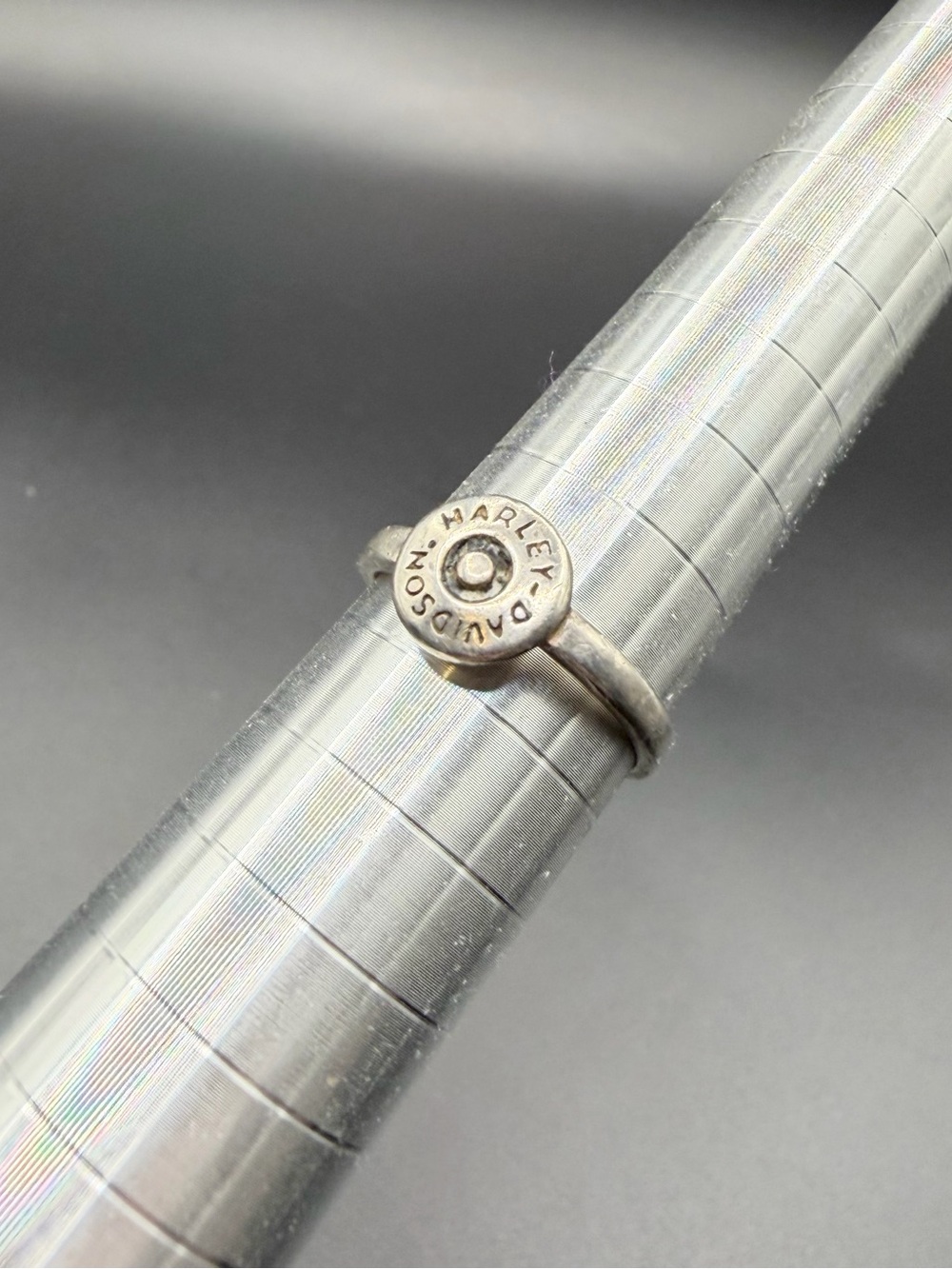 Vintage Sterling Silver Harley Davidson Ring Jewelry Size 7 Fashion